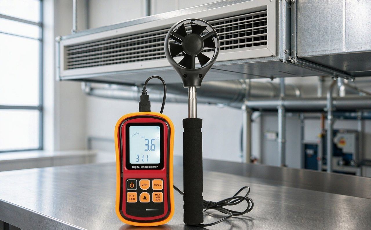 AMF002+ Digital Anemometer | 45 m/s Air Velocity Tester
