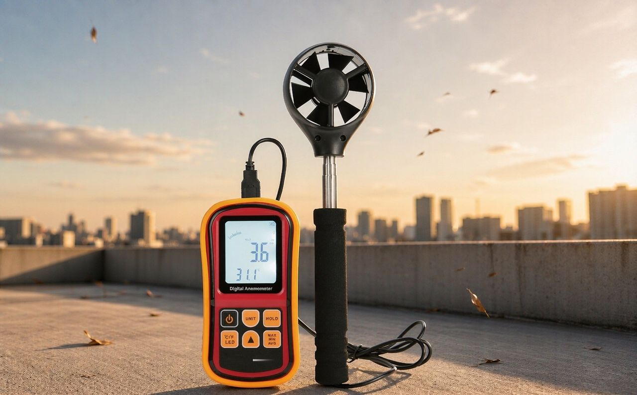 AMF002+ Digital Anemometer | 45 m/s Air Velocity Tester