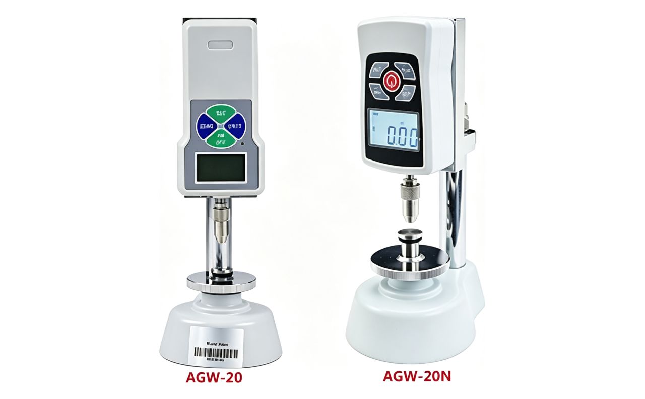 【Meta Description】AGW-20 digital grain & feed pellet hardness tester reads up to 20kg/196N ±2% kg/N units real-time/peak modes.