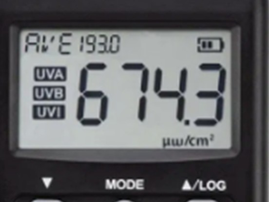 AMT309 UV Meter LCD Readout
