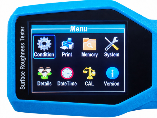 AMT221 Surface Roughness Tester — Color screen menu