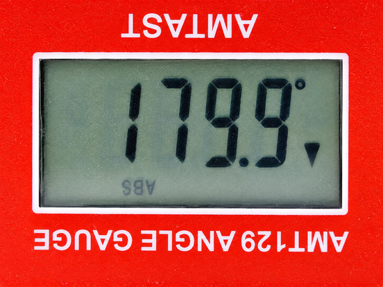 AMT129 Digital Angle Gauge — Reversible display